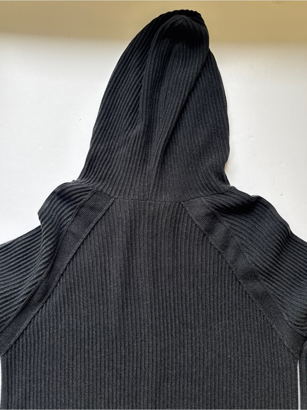Weston Jon Boucher Men's Black Dune Ottoman Knit Luxury Hoodie With Silk Wool S - Picture 14 of 15
